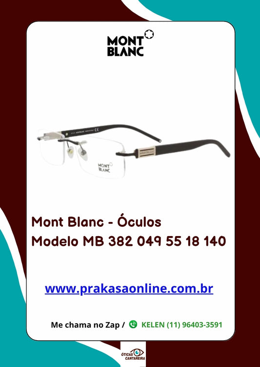 Mont Blanc - Armação Modelo MB 382 049 55 18 140