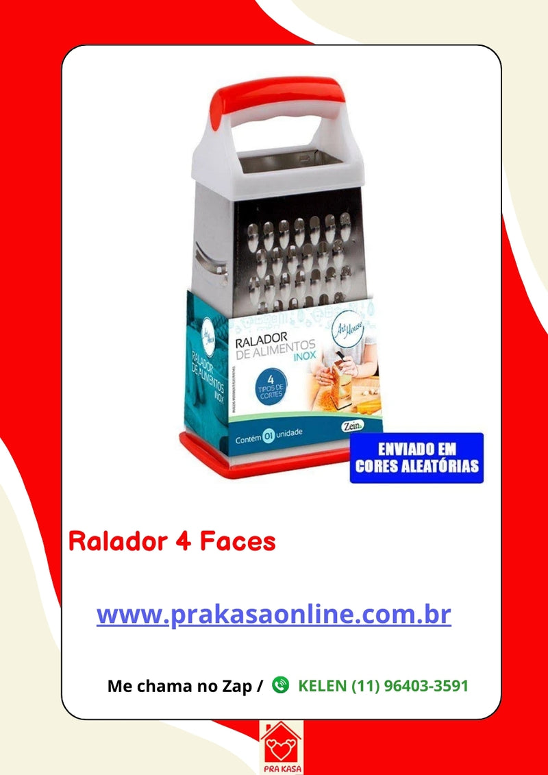 Ralador 4 faces Aço Inox