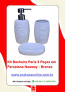 Kit Banheiro Paris 3 Peças em Porcelana – Newway