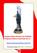 Imagem Nossa Senhora da Medalha Milagrosa Resina Importada 22 cm