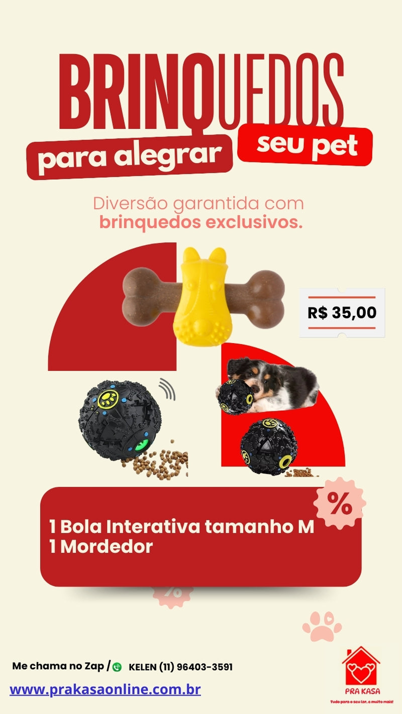 Kit Diversão Pet Fluffie – Para Pets Ativos e Felizes