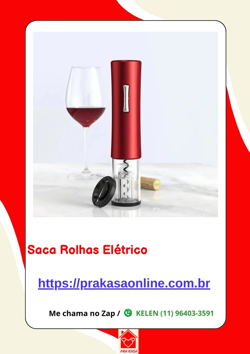 Saca Rolhas Automático Eletrônico
