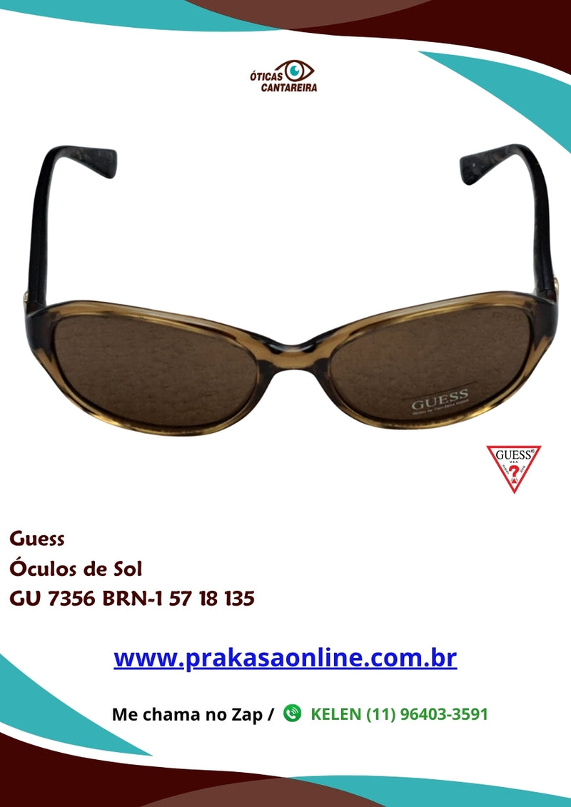 Guess - Óculos de Sol - GU 7356 BRN-1 57 18 135