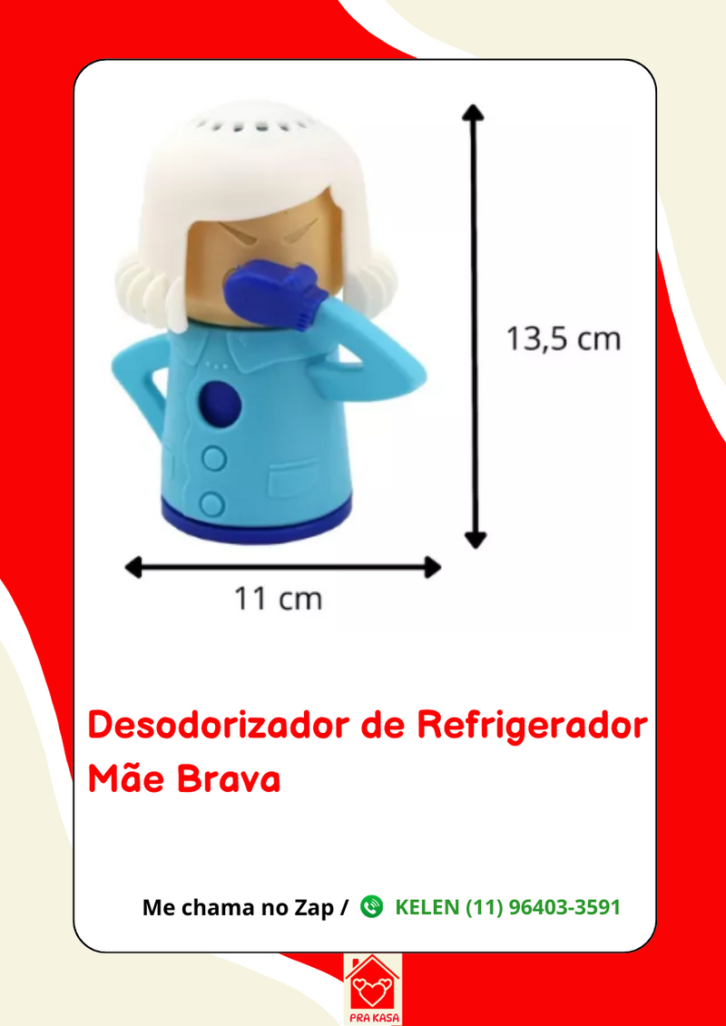 Mamãe Estresse - Desodorizador de Geladeira
