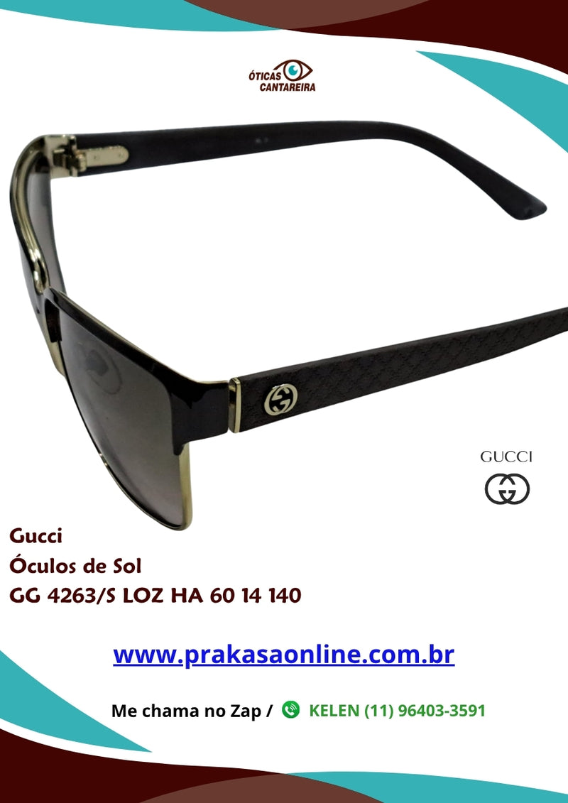 Gucci - Óculos de Sol - GG 4263/S LOZ HA 60 14 140