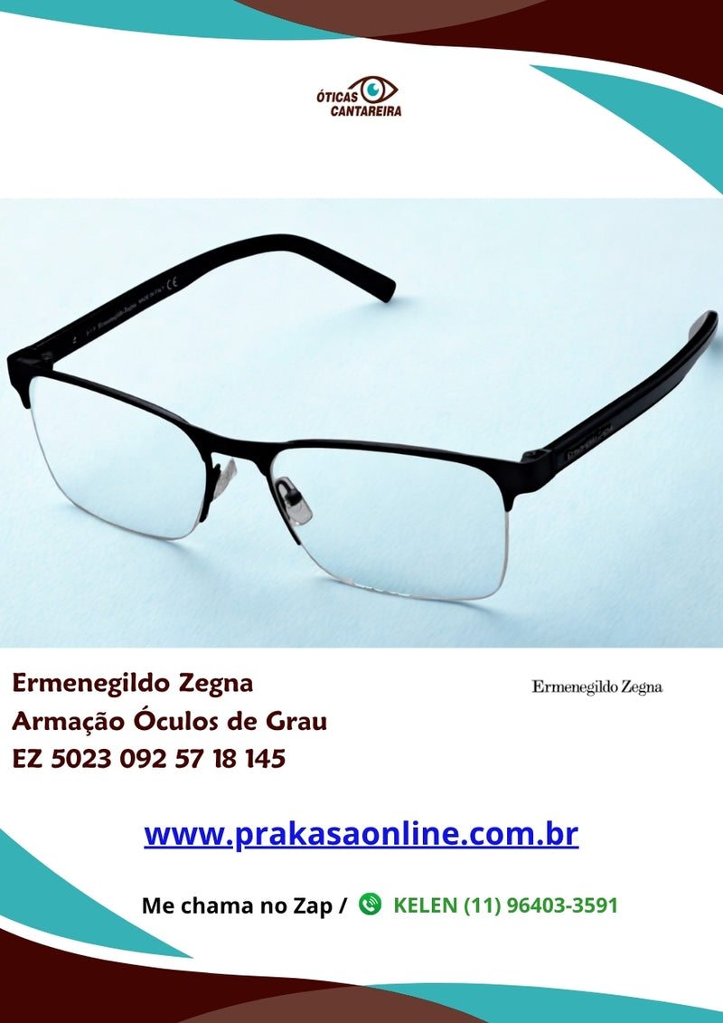 Ermenegildo Zegna - Armação Óculos de Grau - EZ 5023 092 57 18 145