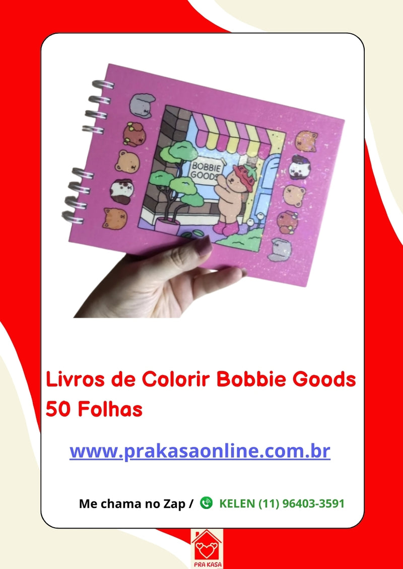 Livros de Colorir Bobbie Goods 50 Folhas