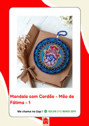 Mandala Decorativa em Porcelana com Cordão – 17 cm