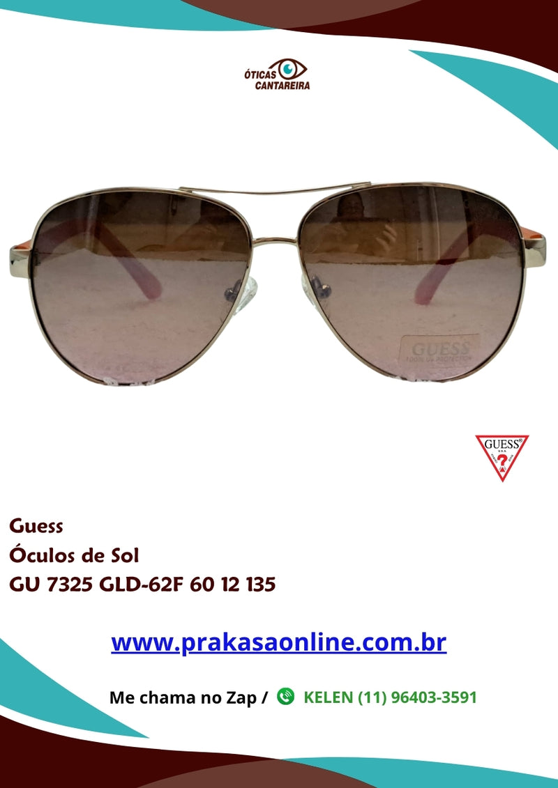 Guess - Óculos de Sol - GU 7325 GLD-62F 60 12 135