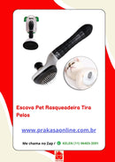 Escova Pet Rasqueadeira Tira Pelos