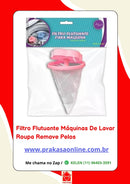 Filtro Flutuante Coletor de Fiapos para Máquina de Lavar