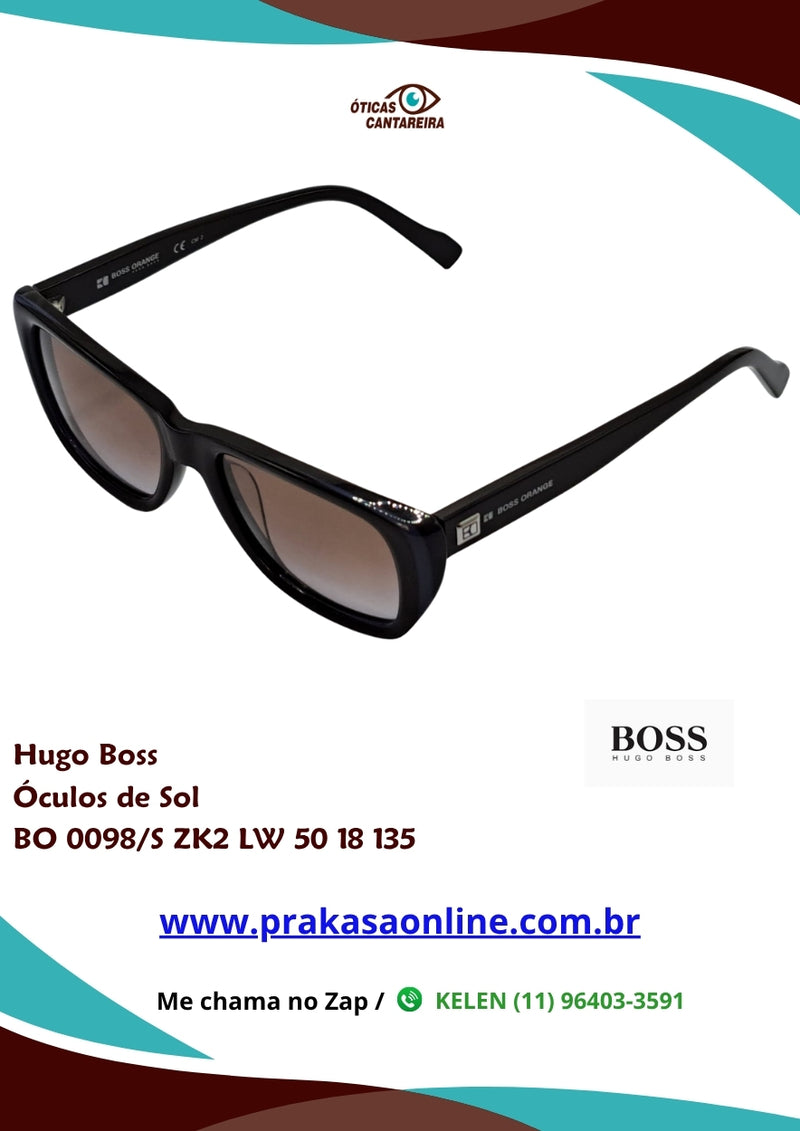 Hugo Boss - Óculos de Sol - BO 0098/S ZK2 LW 50 18 135
