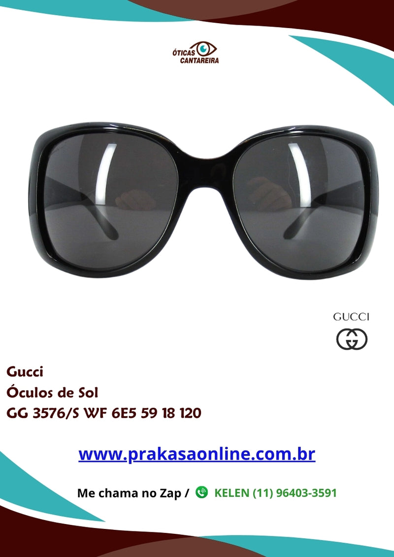 Gucci - Óculos de Sol - GG 3576/S WF 6E5 59 18 120