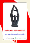 Estatueta Pai, Mãe e Filho(a)