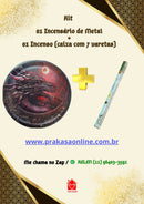 Kit - Incensário de Metal e Incenso