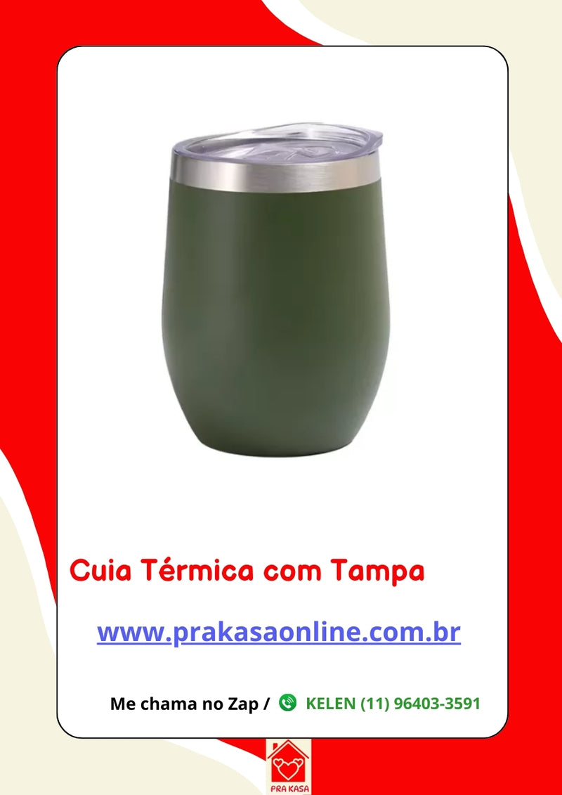 Copos Térmico Cuia Aço Inox