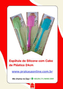 Espátula de Silicone com Cabo de Plástico 24cm
