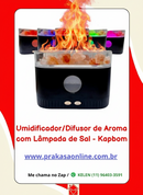 Umidificador/Difusor de Aroma com Lâmpada de Sal 200 ml - Kapbom (KA-2653)