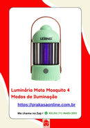 Luminária Mata Mosquito 4 Modos de Iluminação