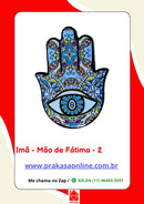 Imã de Geladeira Mão de Fátima de Cerâmica