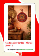 Mandala Decorativa em Porcelana com Cordão – 17 cm