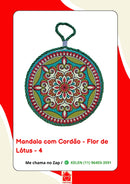 Mandala Decorativa em Porcelana com Cordão – 17 cm