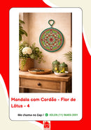 Mandala Decorativa em Porcelana com Cordão – 17 cm