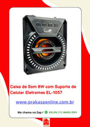 Caixa De Som 8W Com Suporte de Celular Eletromex EL-1057