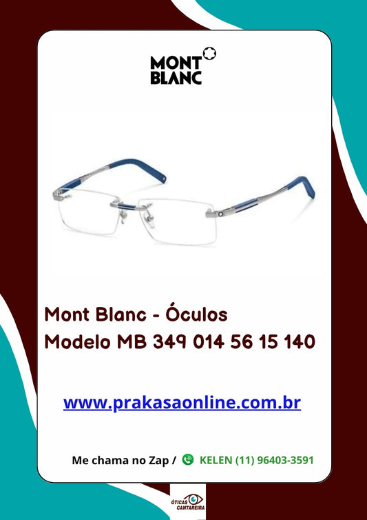 Mont Blanc - Armação Modelo MB 349 014 56 15 140