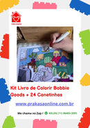 Kit Livro de Colorir Bobbie Goods + 24 Canetinhas