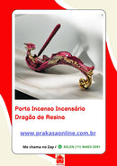 Porta Incenso Incensário Dragão Resina
