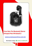 Fone Sem Fio Bluetooth Stereo Ultrapod Max Wireless5.3