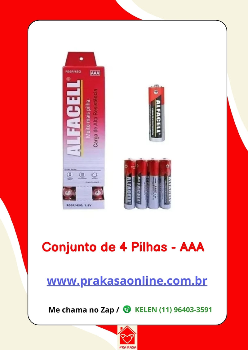 Pilhas Alfacell - AA ou AAA