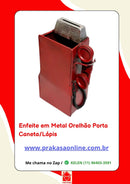 Enfeite em Metal Orelhão Porta Caneta/Lápis