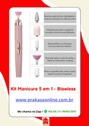 Lixadeira de Unha 5 em 1  - Manicure - Sem Fio Portátil Ponta Intercambiável Recarregável