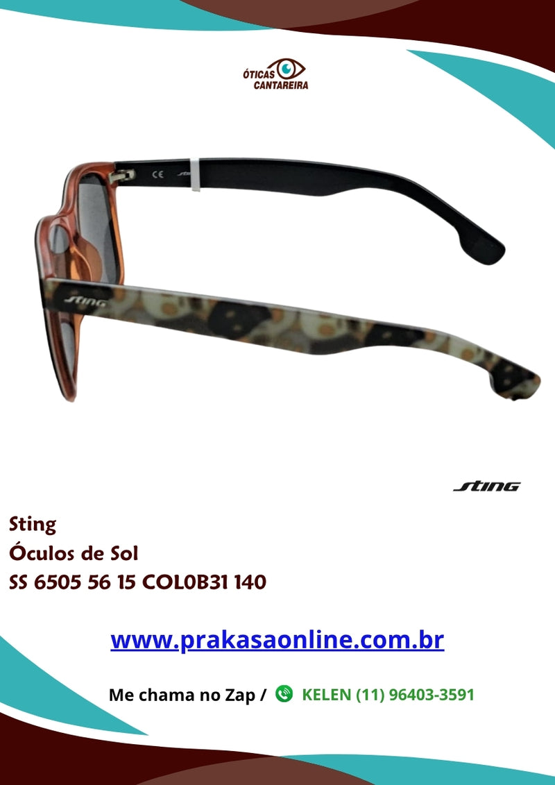 Sting - Óculos de Sol - SS 6505 56 15 COL0B31 140