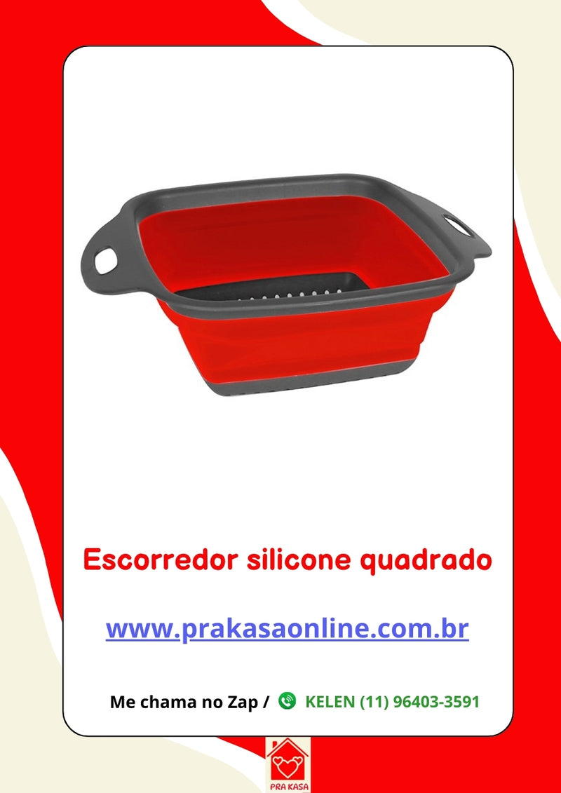 Escorredor de Silicone Retrátil