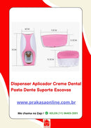 Dispenser Aplicador Creme Dental Pasta Dente Suporte Escovas