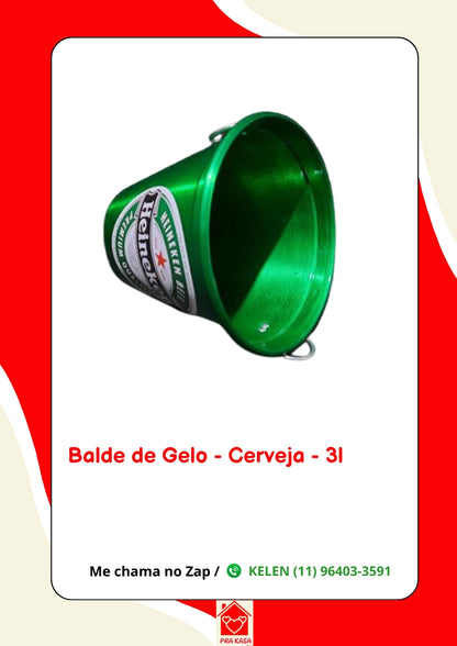Balde de Gelo Cerveja 3 Litros