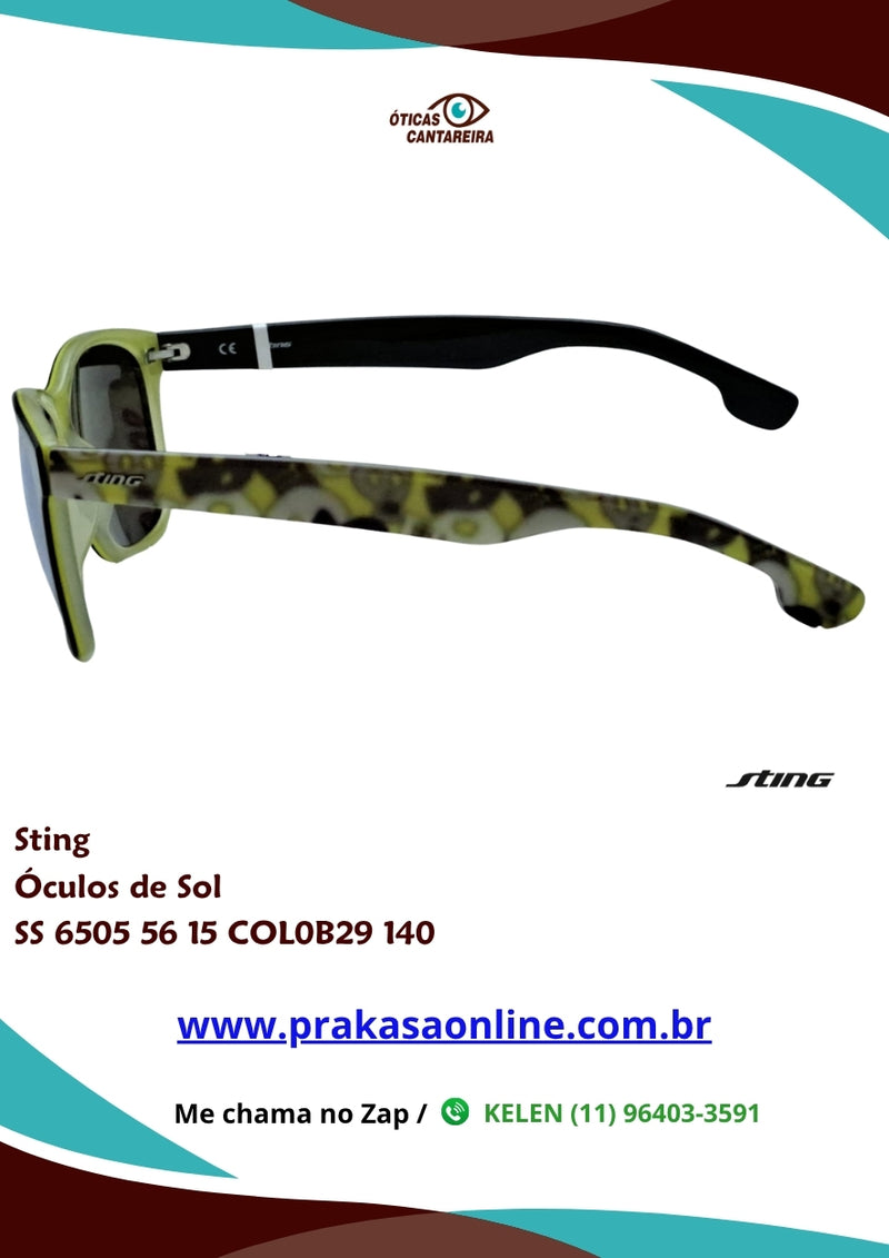 Sting - Óculos de Sol - SS 6505 56 15 COL0B29 140