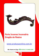 Porta Incenso Incensário Dragão Resina