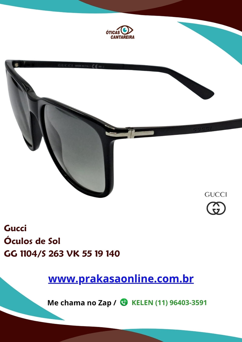 Gucci - Óculos de Sol - GG 1104/S 263 VK 55 19 140