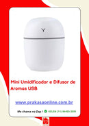 Mini Umidificador e Difusor de Aromas USB