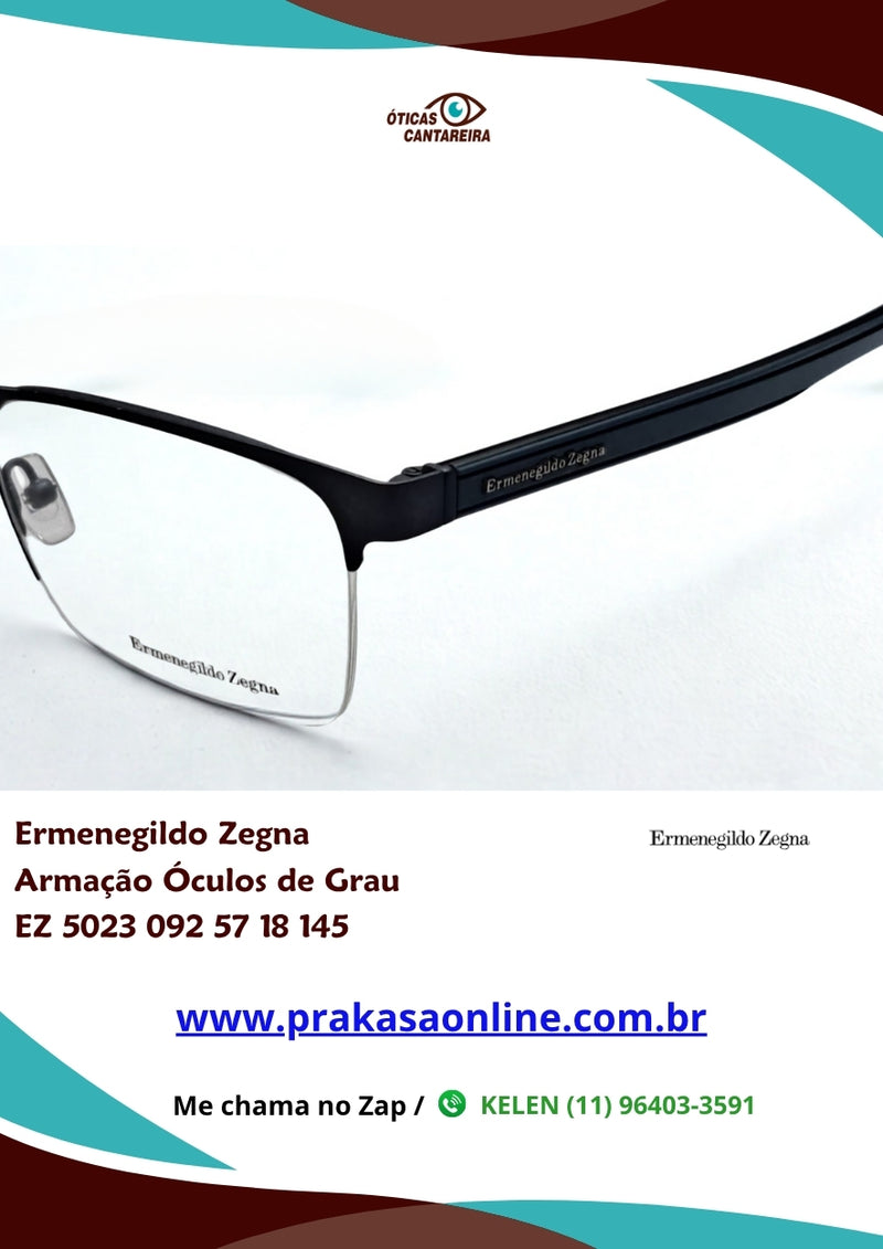 Ermenegildo Zegna - Armação Óculos de Grau - EZ 5023 092 57 18 145