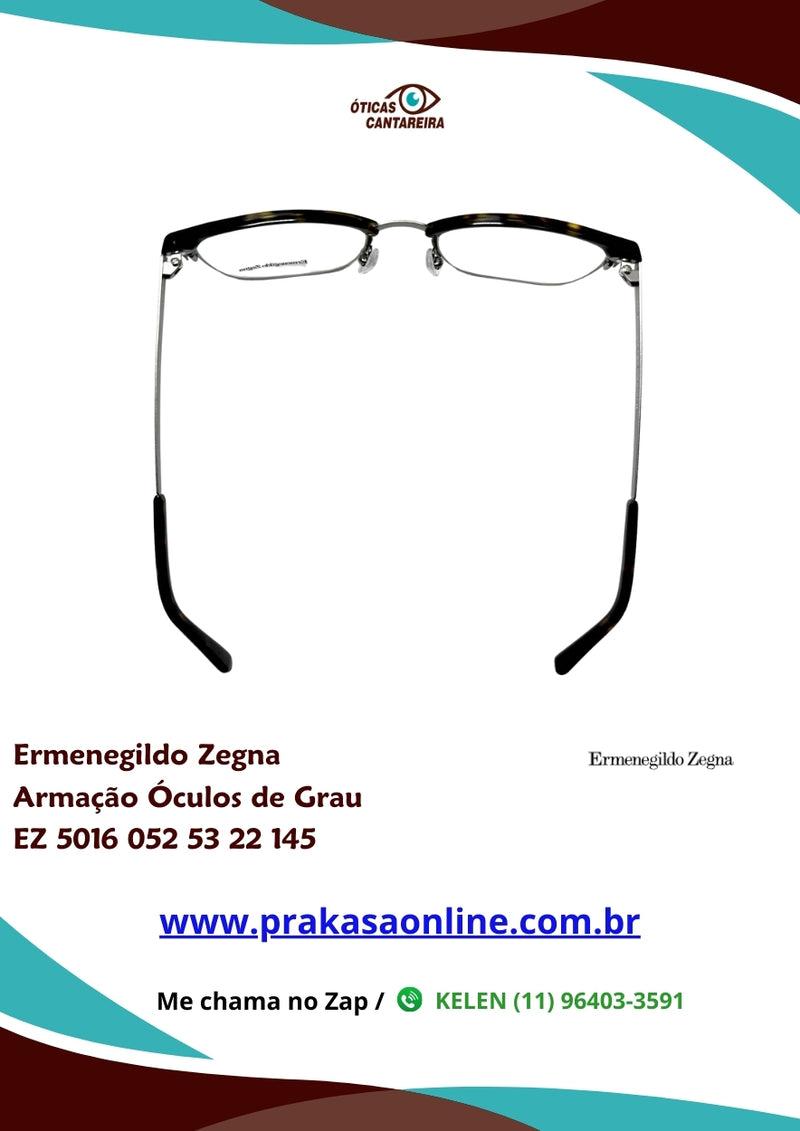 Ermemegildo Zegna - Armação Óculos de Grau - EZ 5016 052 53 22 145