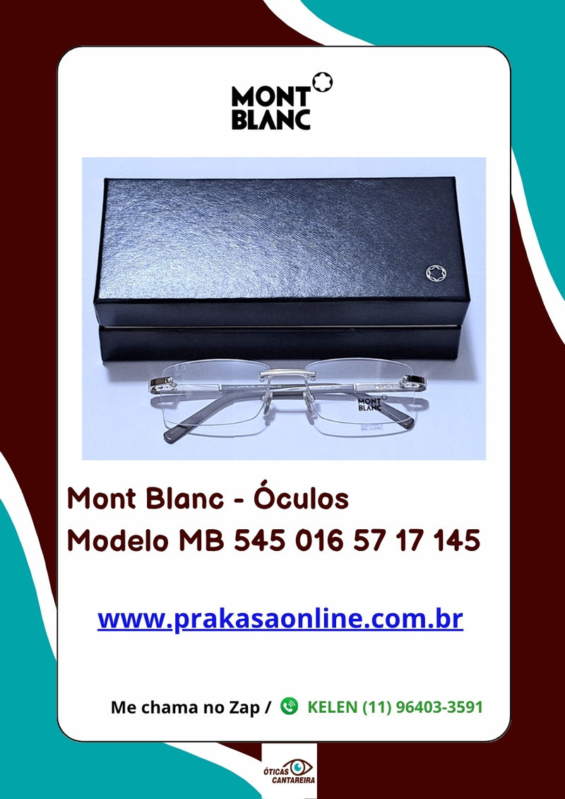 Mont Blanc - Armação Modelo MB 545 016 57 17 145