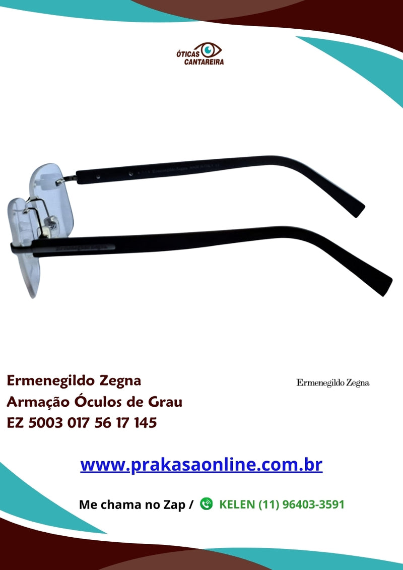 Ermenegildo Zegna - Armação Óculos de Grau - EZ 5003 017 56 17 145