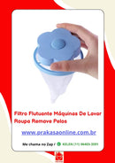 Filtro Flutuante Coletor de Fiapos para Máquina de Lavar