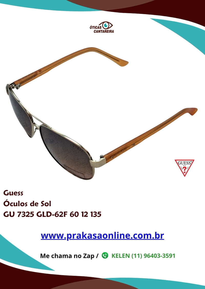Guess - Óculos de Sol - GU 7325 GLD-62F 60 12 135