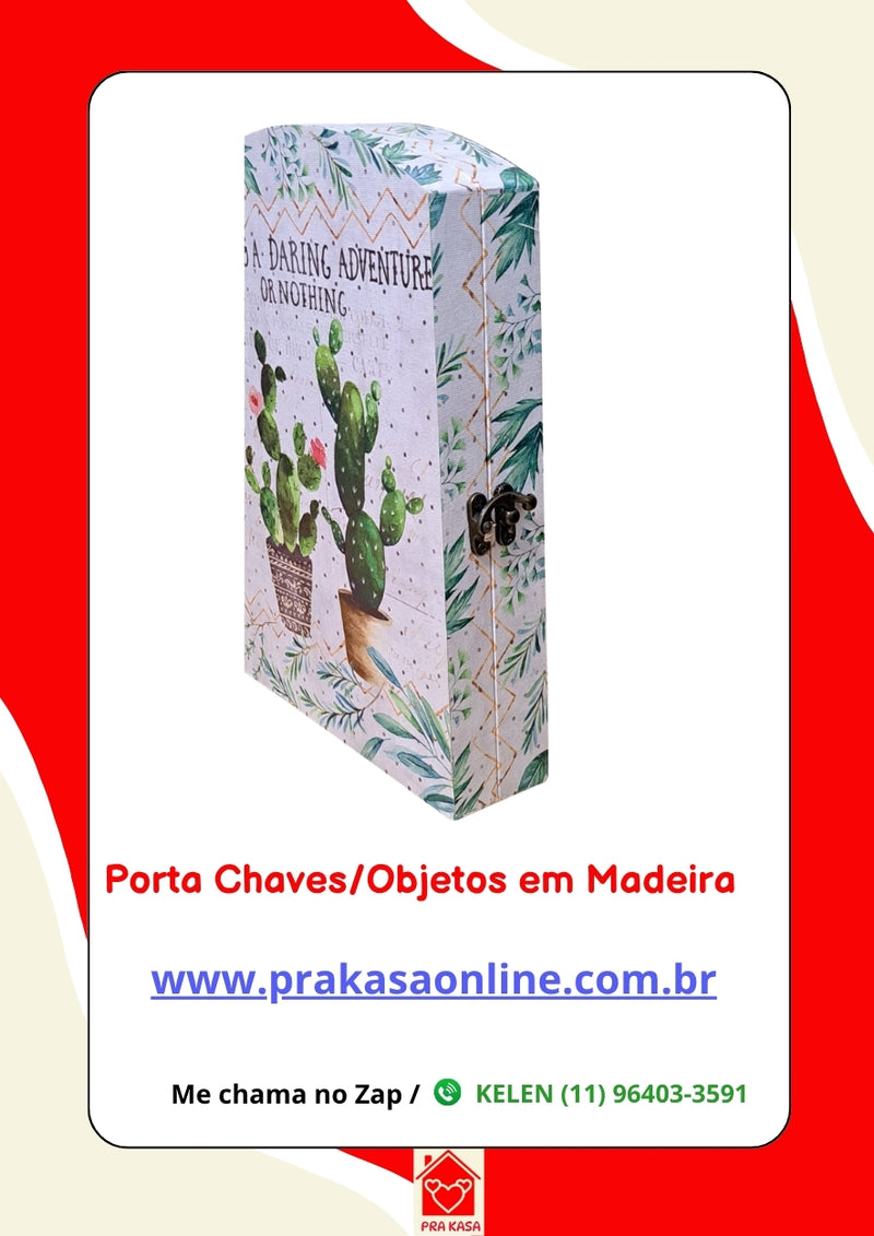 Porta Chaves/Objetos em Madeira